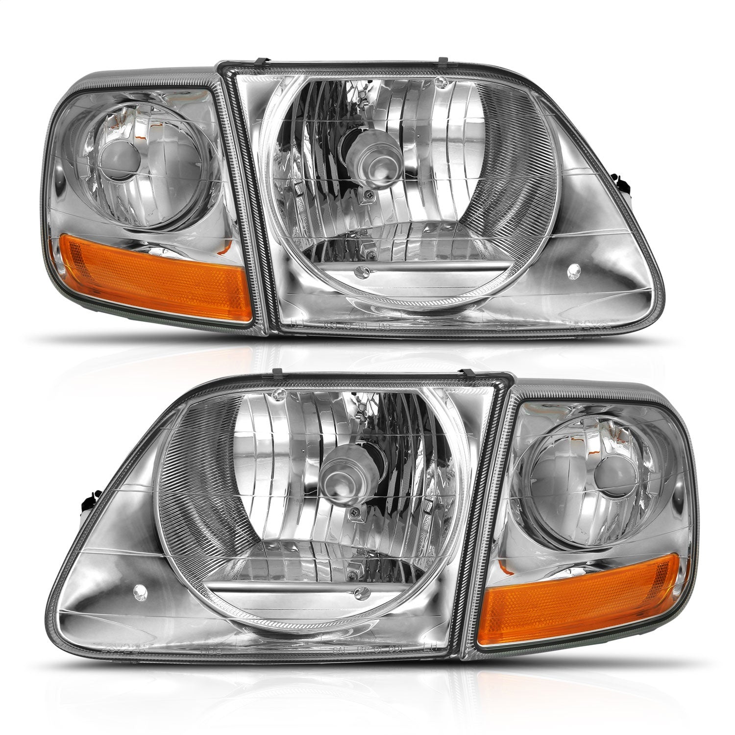 Anzo USA 111438 Crystal Headlight Set Fits 97-03 F-150