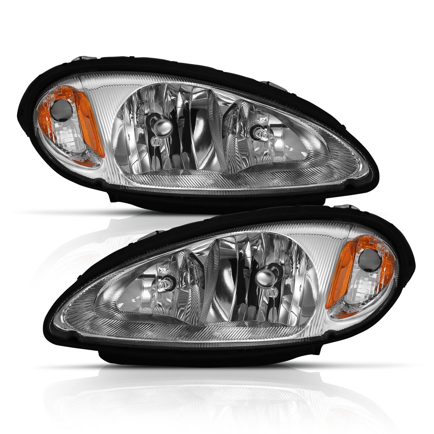 Anzo USA 111472 Crystal Headlight Set Fits 01-05 PT Cruiser