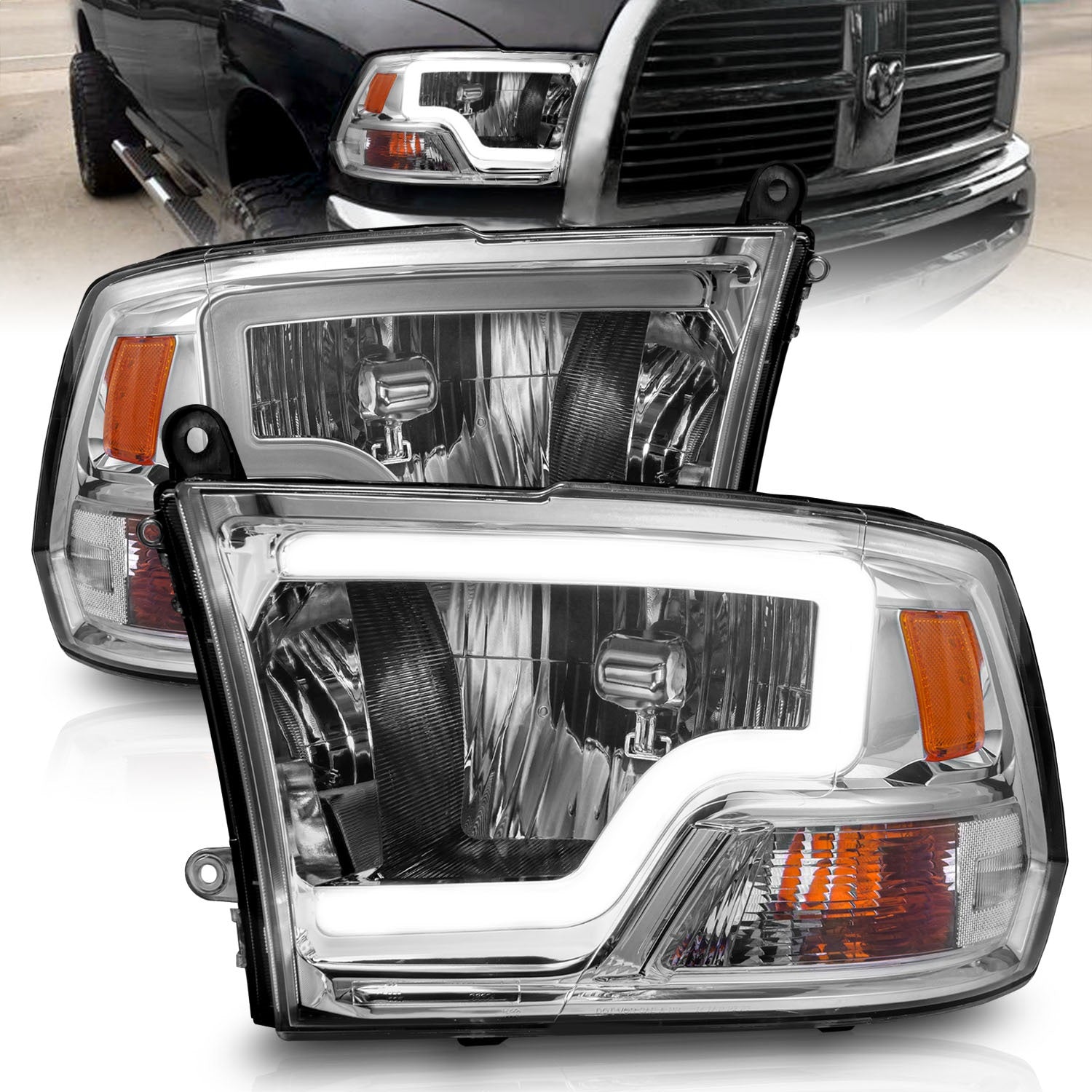 Anzo USA 111516 Crystal Headlight Set