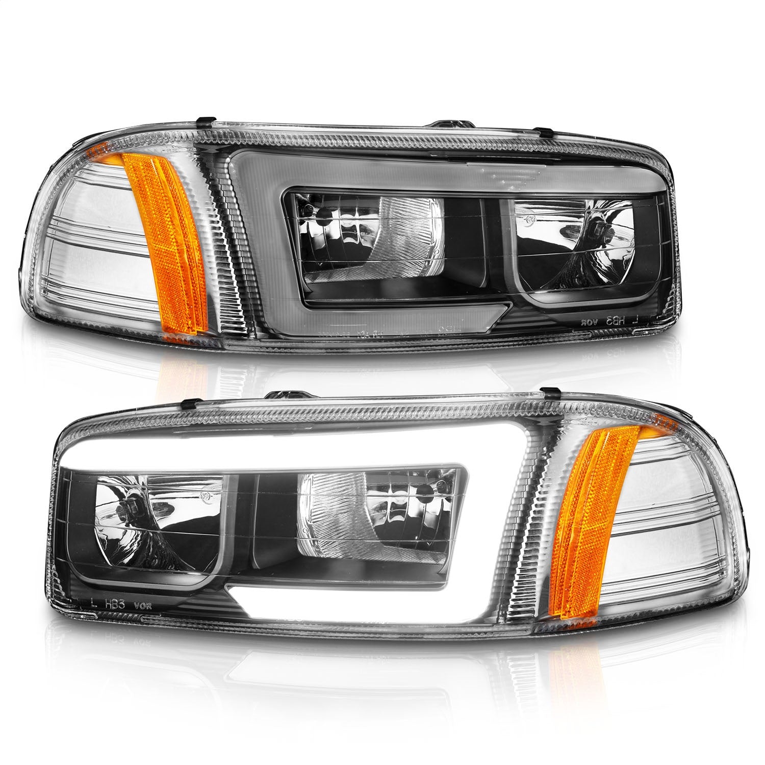 Anzo USA 111522 Crystal Headlight Set