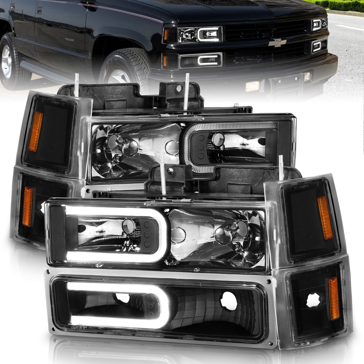 Anzo USA 111528 Crystal Headlight Set