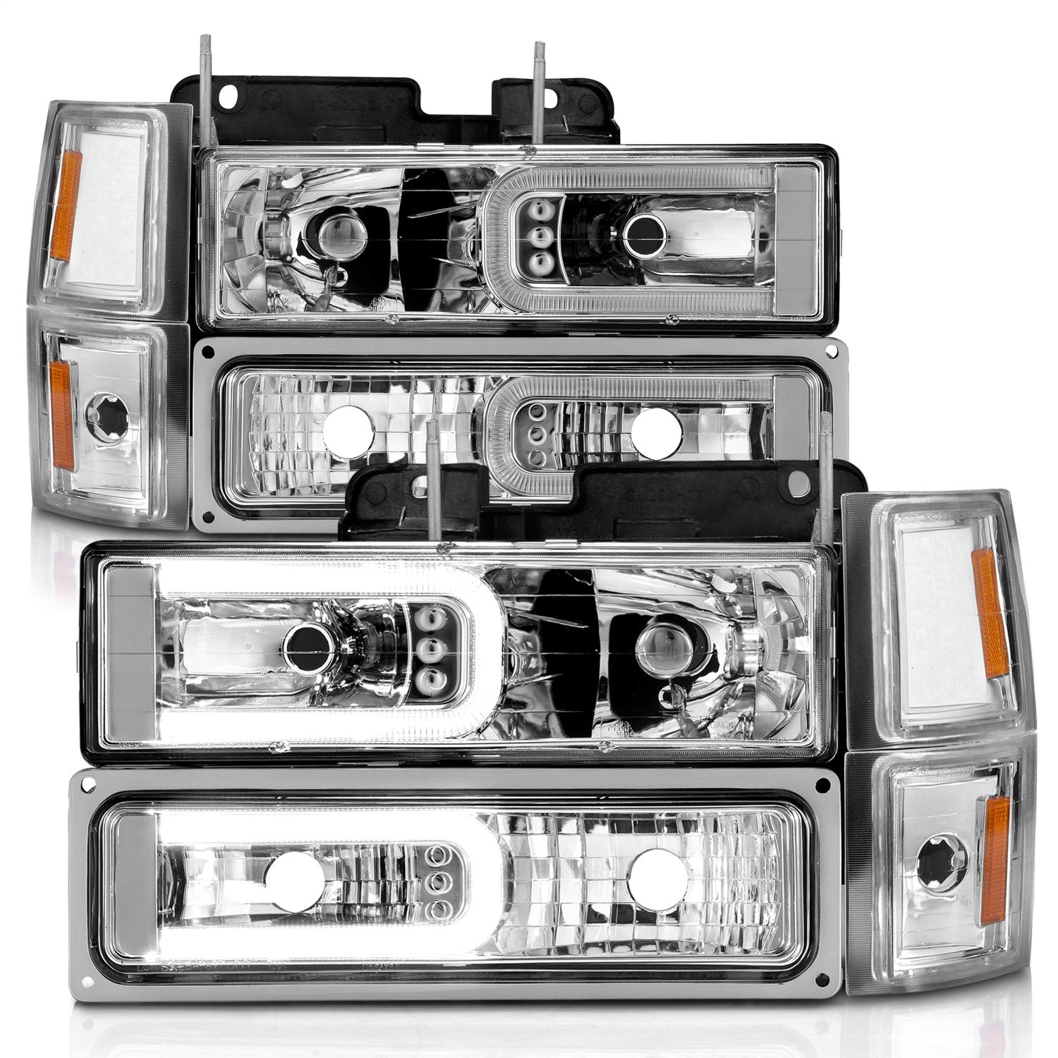 Anzo USA 111529 Crystal Headlight Set