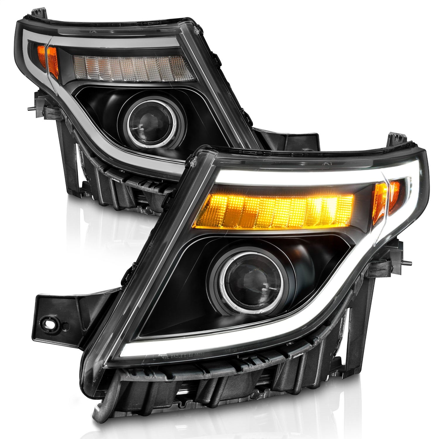 Anzo USA 111575 Projector Headlight Set Fits 11-15 Explorer