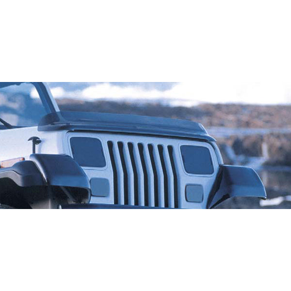 Rugged Ridge 11350.01 Wraparound Bug Deflector Fits Wrangler (TJ) Wrangler (YJ)
