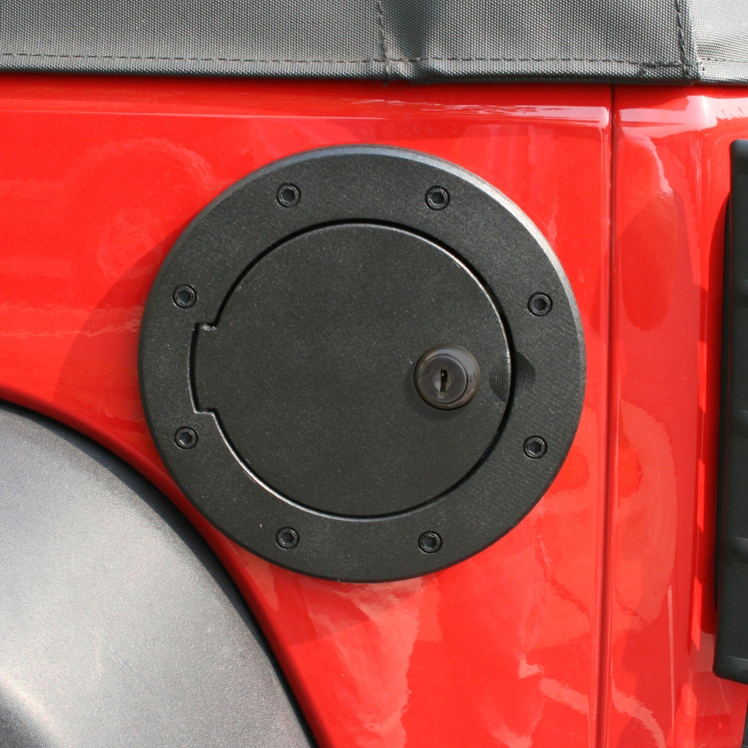 Rugged Ridge 11425.06 Billet Style Gas Cover Fits 07-18 Wrangler (JK)