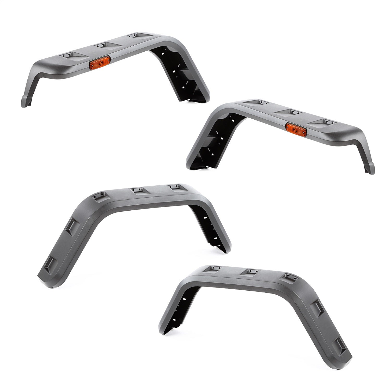 Rugged Ridge 11640.30 Hurricane Fender Flare Kit Fits 97-06 Wrangler (TJ)