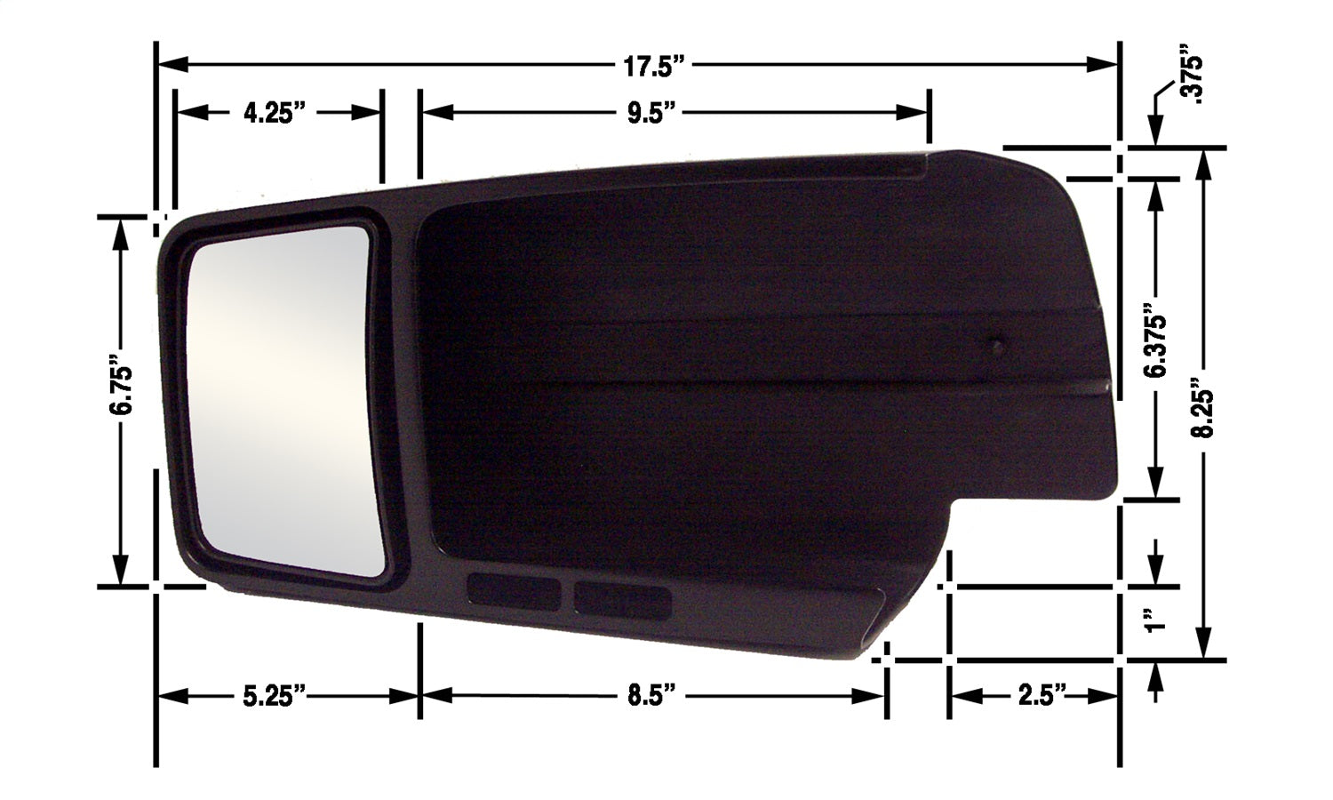 CIPA Mirrors 11802 Custom Towing Mirror Fits 04-14 F-150