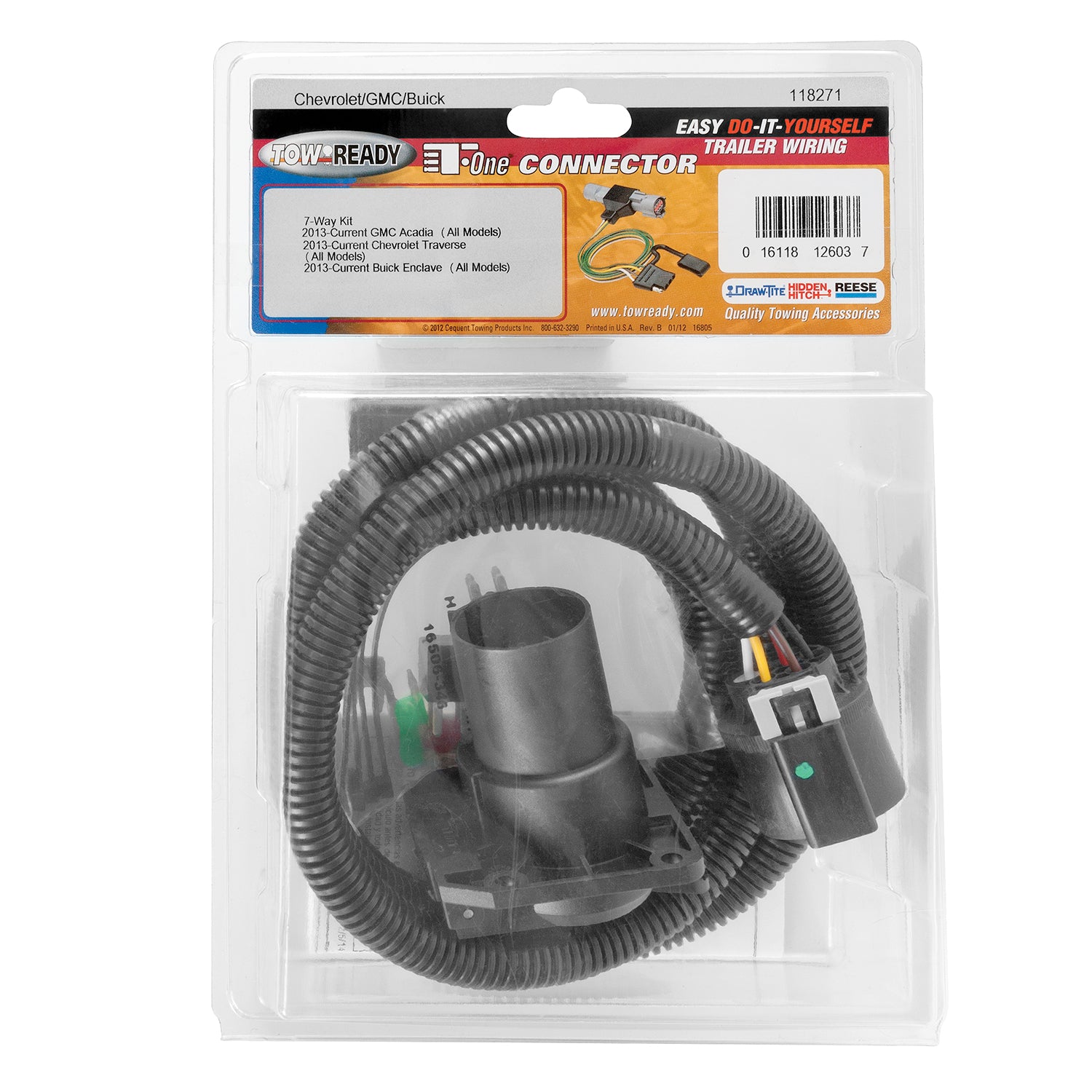 Tekonsha 118271 Tow Harness Wiring Package Fits 13-16 Acadia Enclave Traverse