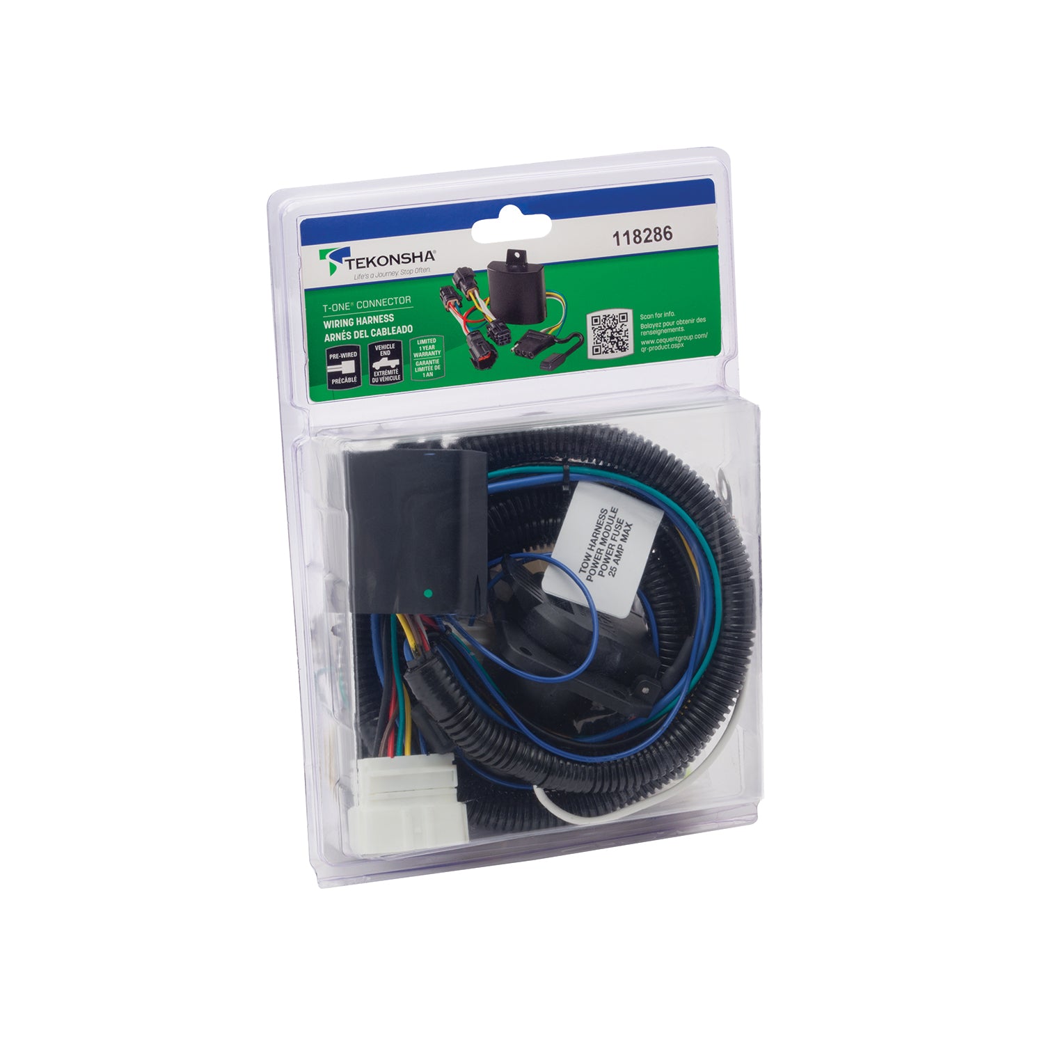 Tekonsha 118286 Tow Harness Wiring Package Fits 16-18 Pilot