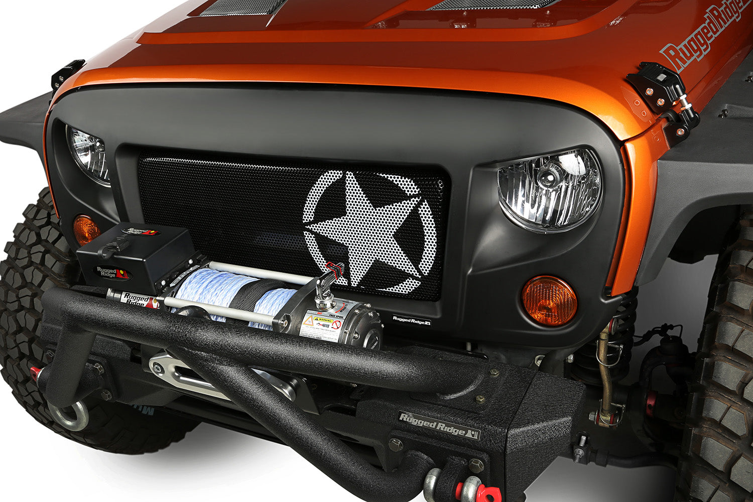 Rugged Ridge 12034.31 Spartan Grille Kit Fits 07-18 Wrangler (JK)