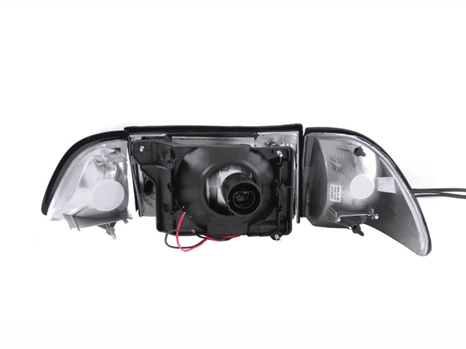 Anzo USA 121192 Crystal Headlight Set Fits 87-93 Mustang