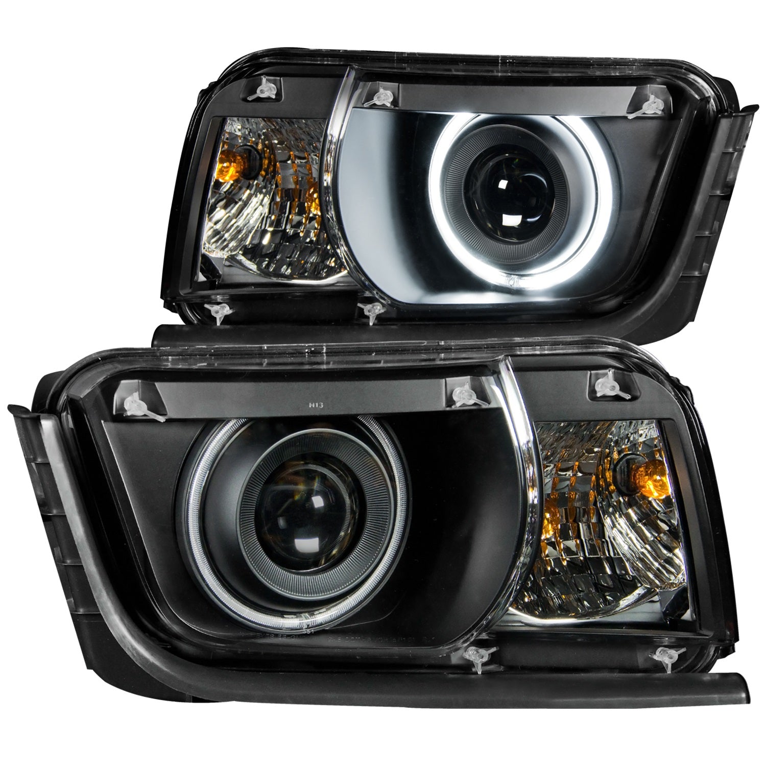 Anzo USA 121312 Projector Headlight Set w/Halo Fits 10-13 Camaro
