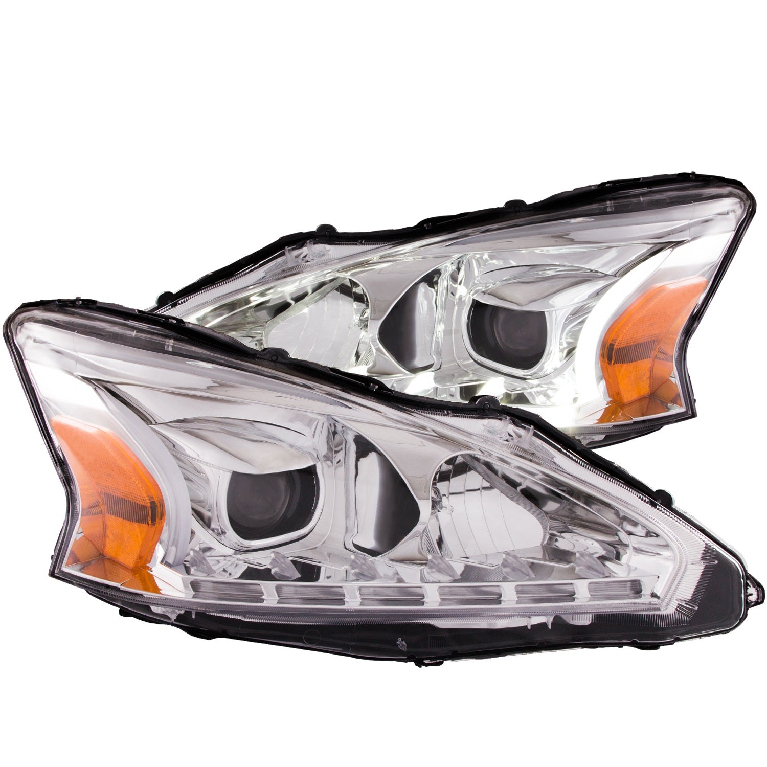 Anzo USA 121501 Projector Headlight Set Fits 13-15 Altima Frontier