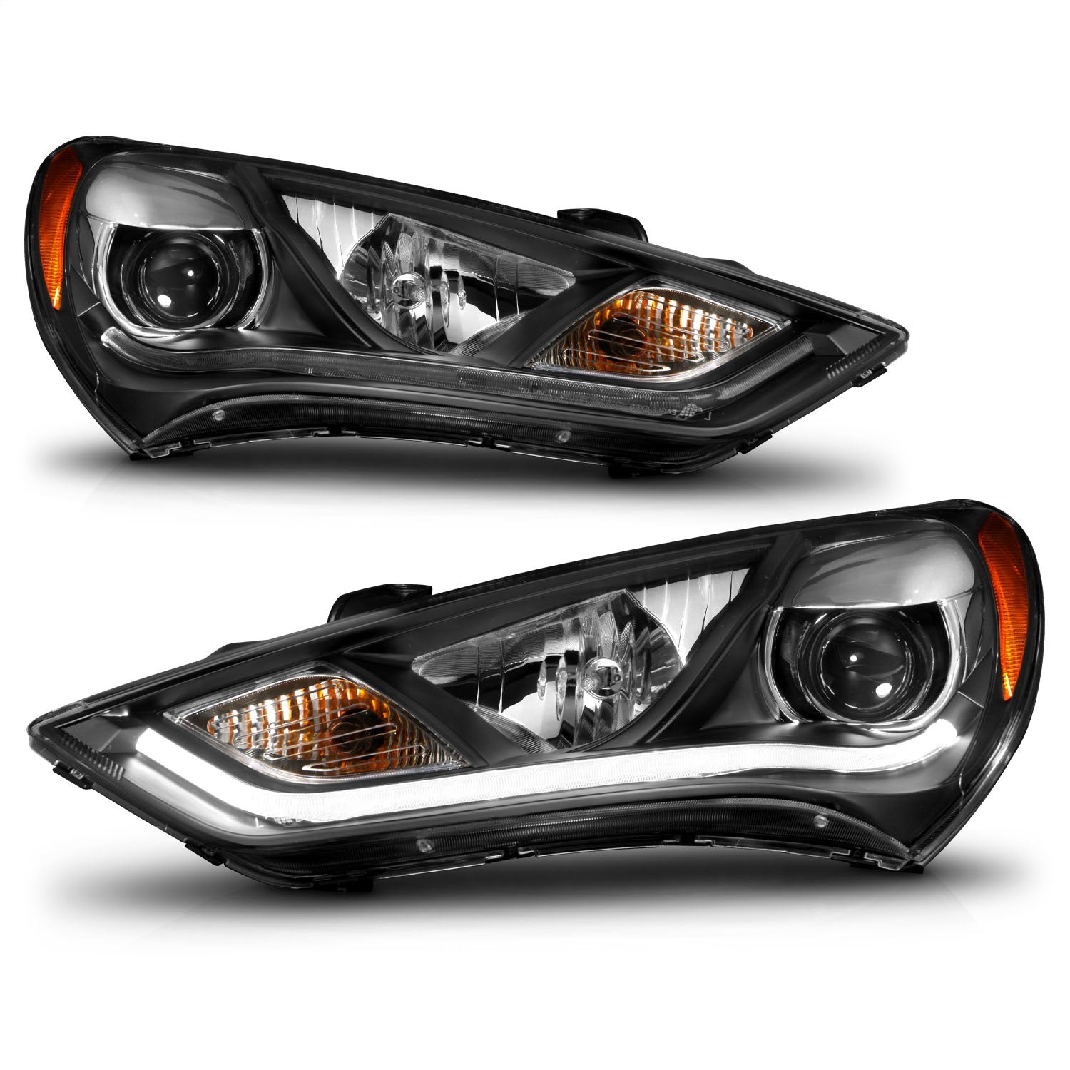 Anzo USA 121511 Projector Headlight Set Fits 13-15 Genesis Coupe