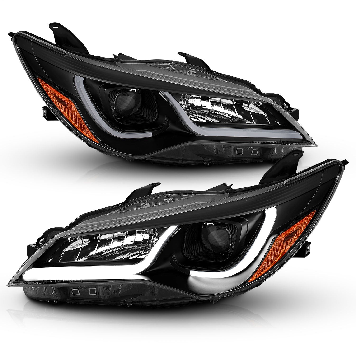 Anzo USA 121518 Projector Headlight Set Fits 15-16 Camry