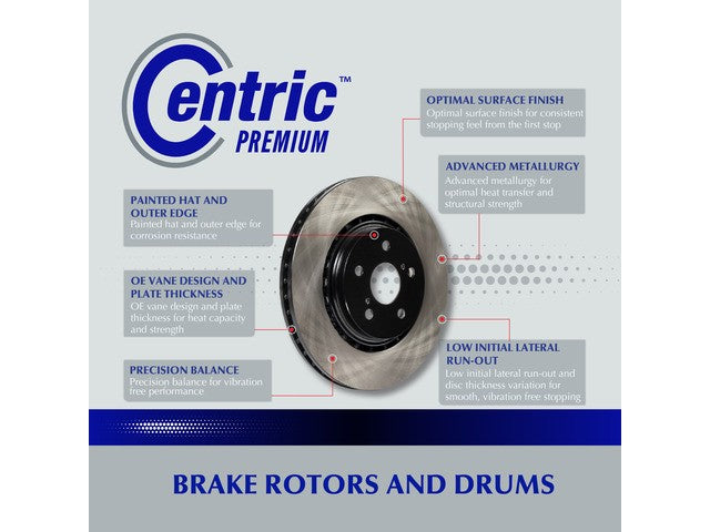 Centric Parts Brake Drum  122.44056