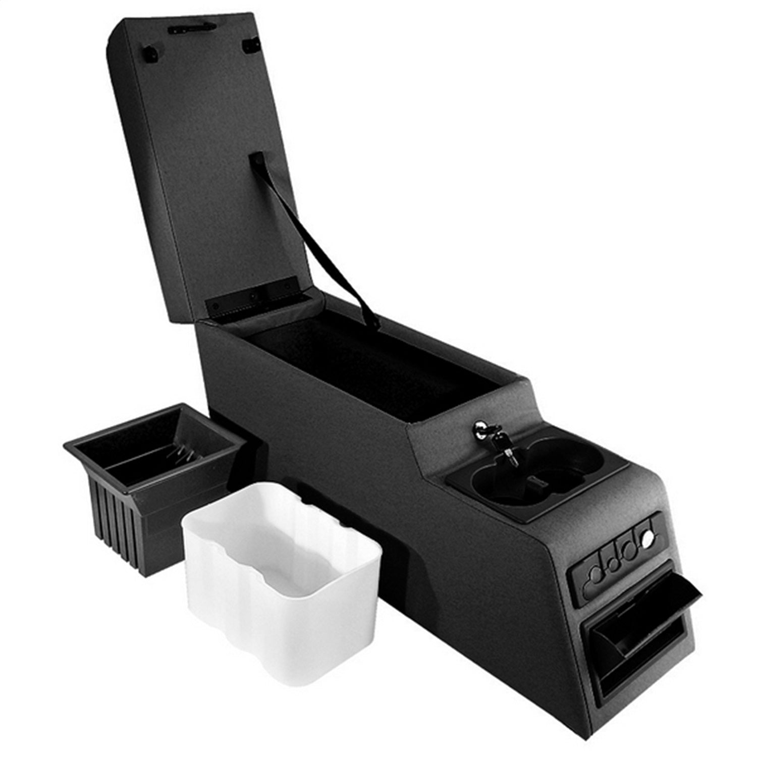 Rugged Ridge 13102.15 Locking Console Fits 76-95 CJ5 CJ7 Scrambler Wrangler (YJ)
