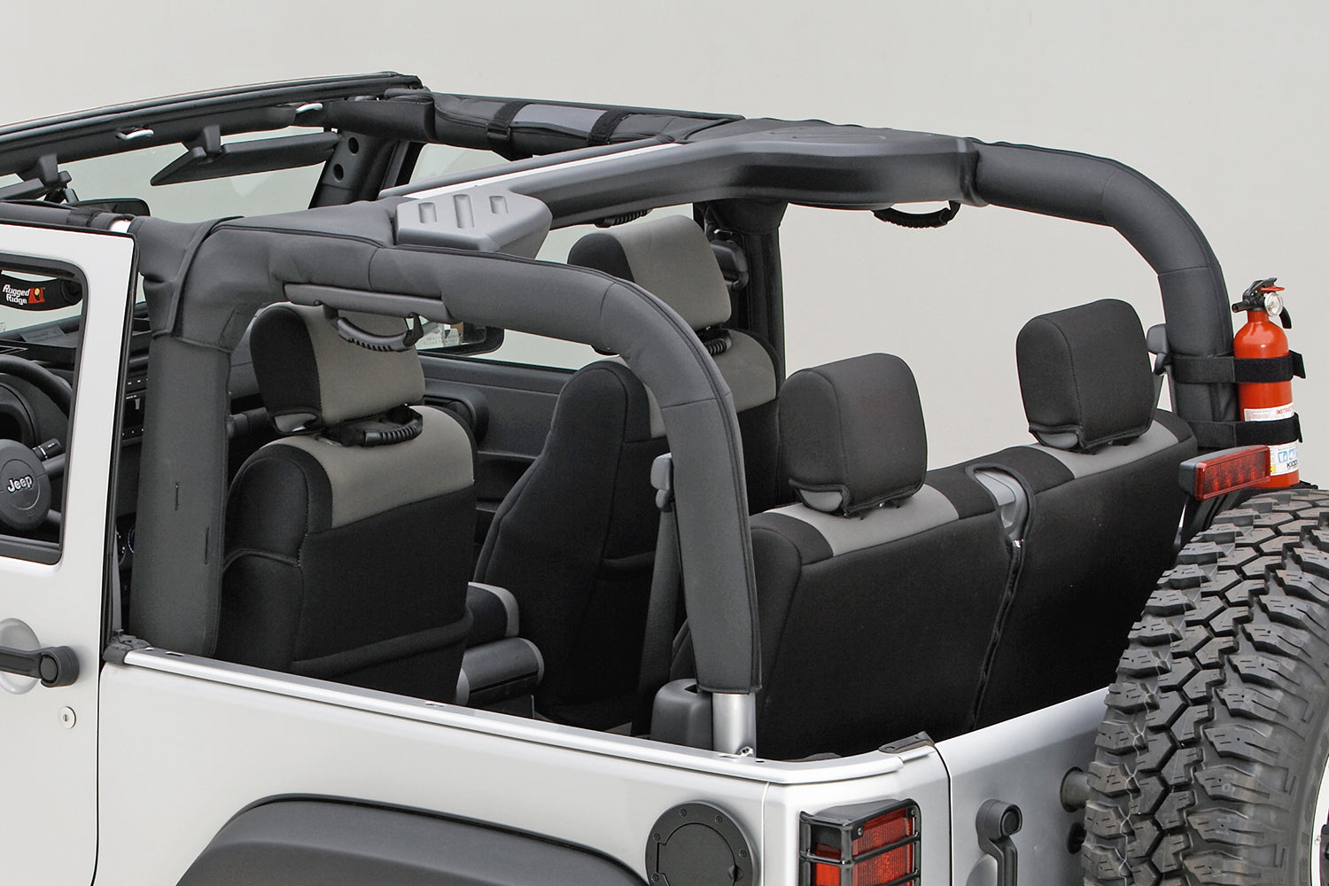 Rugged Ridge 13613.02 Roll Bar Cover Kit Fits 07-18 Wrangler (JK)
