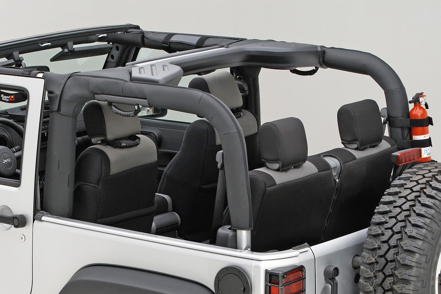 Rugged Ridge 13613.02 Roll Bar Cover Kit Fits 07-18 Wrangler (JK)