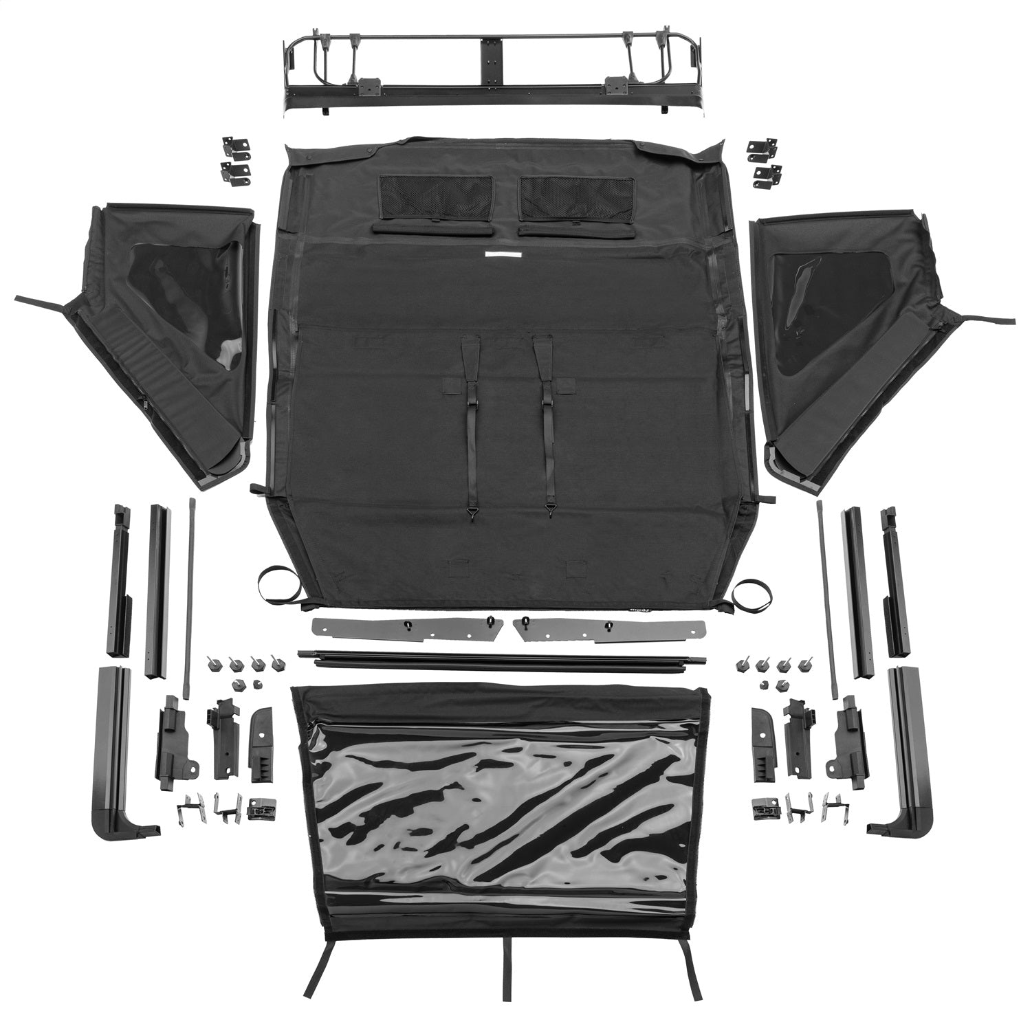 Rampage 139435 Trailview Frameless Soft Top Fits 18-26 Wrangler Wrangler (JL)