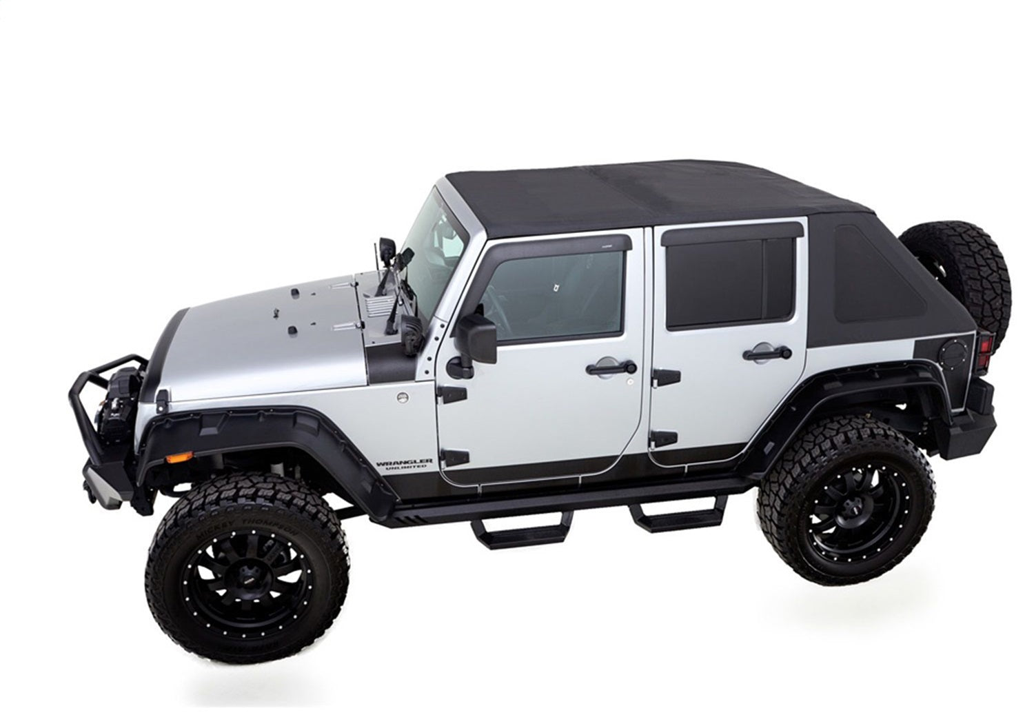 Rampage 139935 Trailview Frameless Soft Top Fits 07-18 Wrangler (JK)