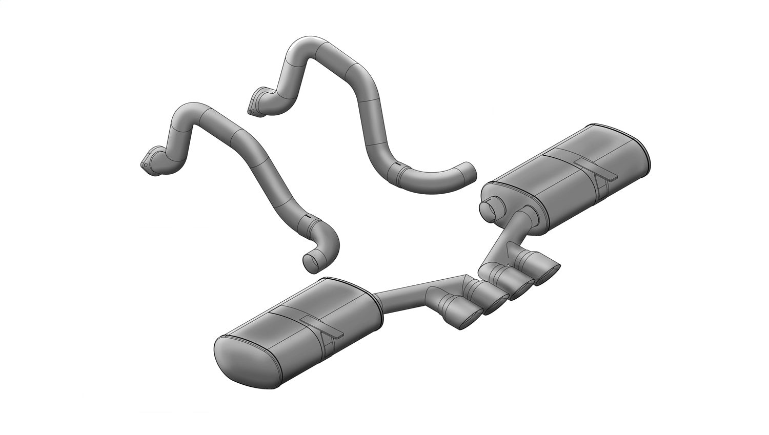 Corsa Performance 14139 Sport Axle-Back Exhaust System Fits 97-04 Corvette