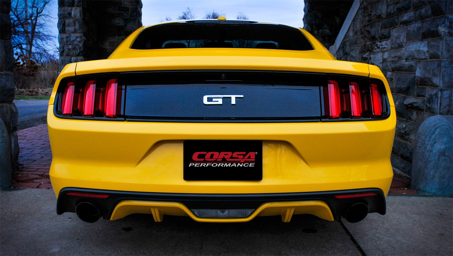 Corsa Performance 14328BLK Xtreme Cat-Back Exhaust System Fits 15-17 Mustang