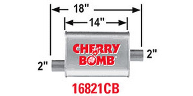 AP Exhaust PERFORMANCE MUFFLER  16821CB