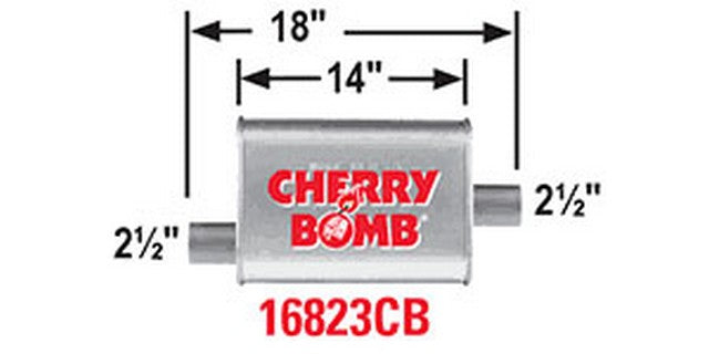 AP Exhaust PERFORMANCE MUFFLER  16823CB