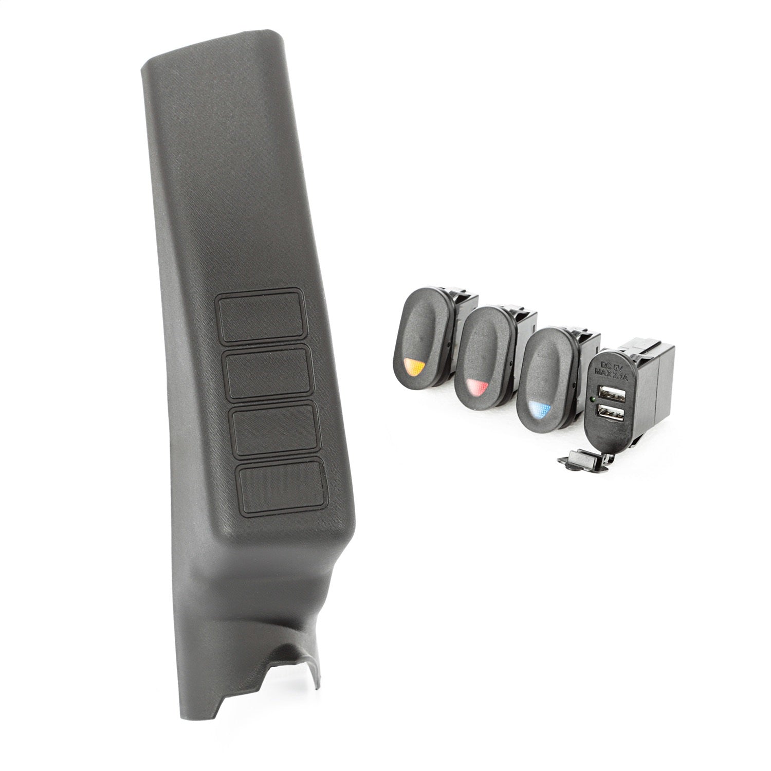 Rugged Ridge 17235.98 A Pillar Switch Pod Kit Fits 11-18 Wrangler (JK)