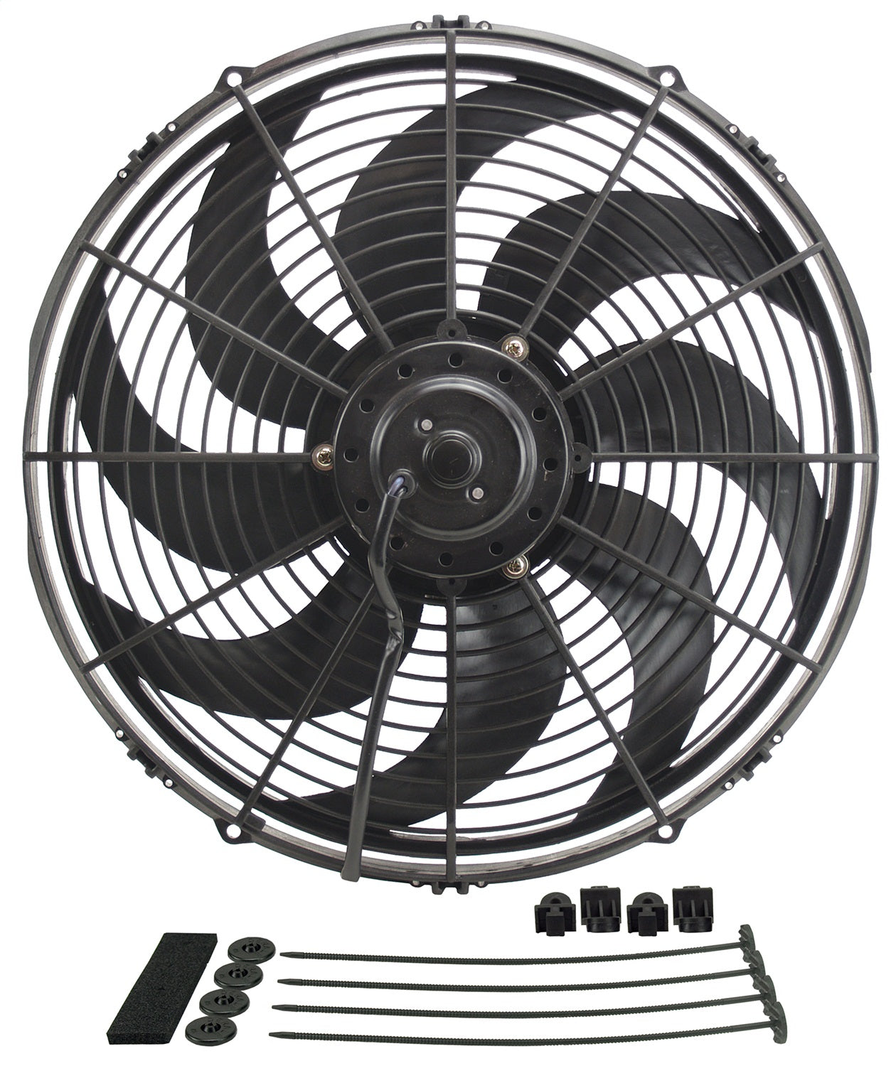 Derale 18916 Dyno-Cool Curved Blade Electric Fan