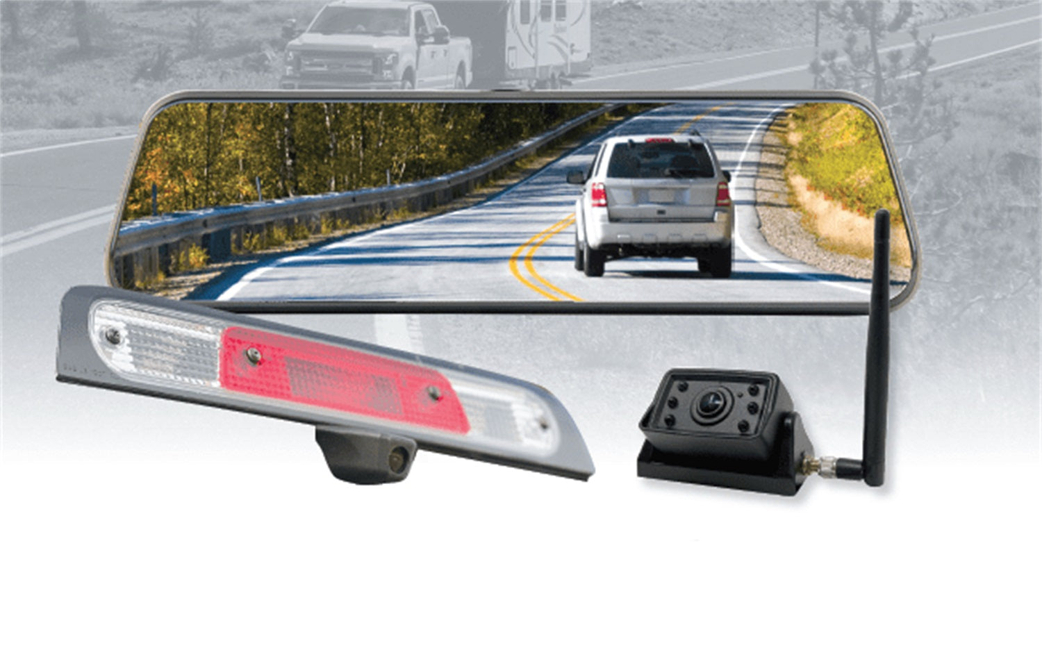 Brandmotion TRNS-2181 Park Assist Camera/Rear View Mirror Kit