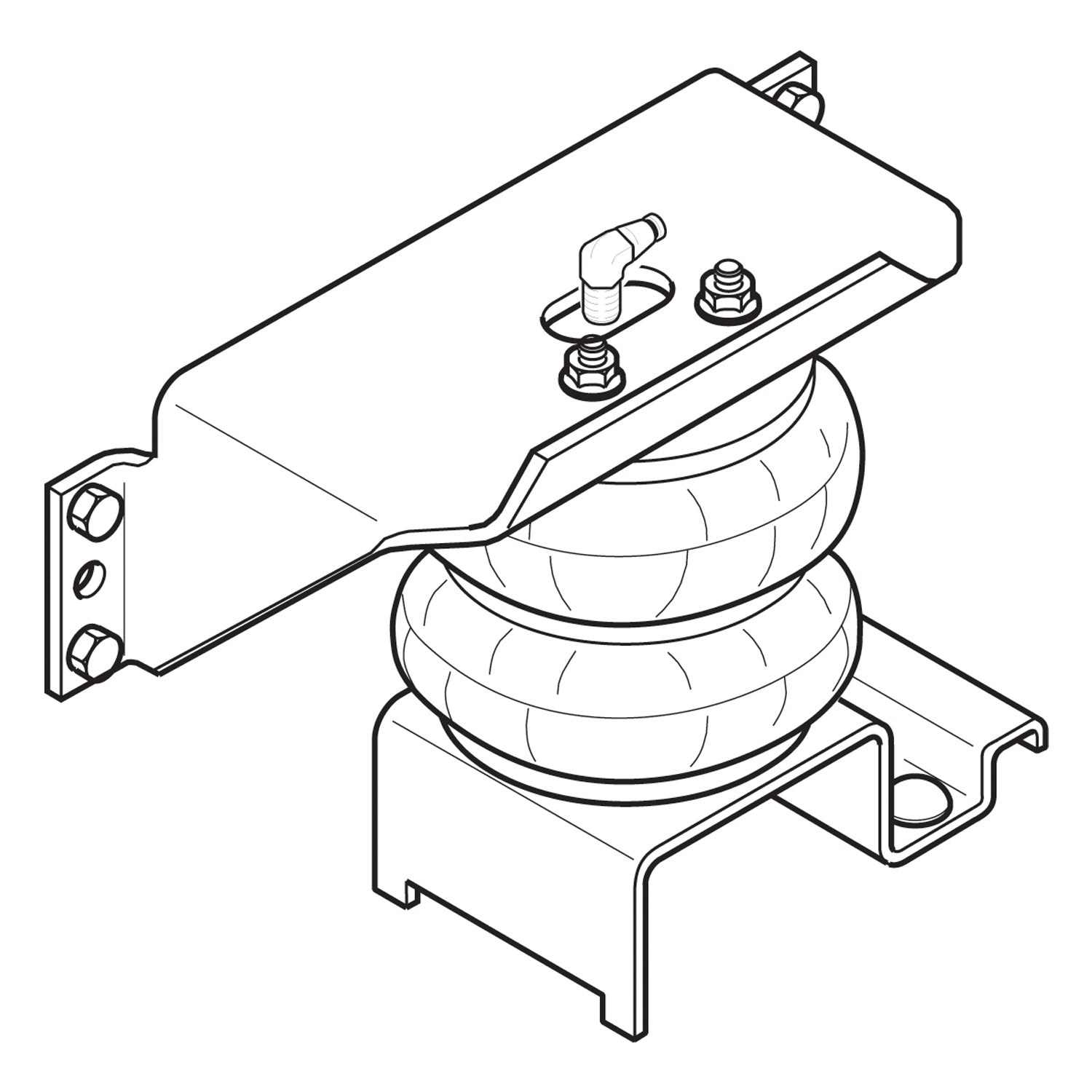 Firestone Ride-Rite 2170 Ride-Rite Air Helper Spring Kit Fits F53 F59 Motorhome