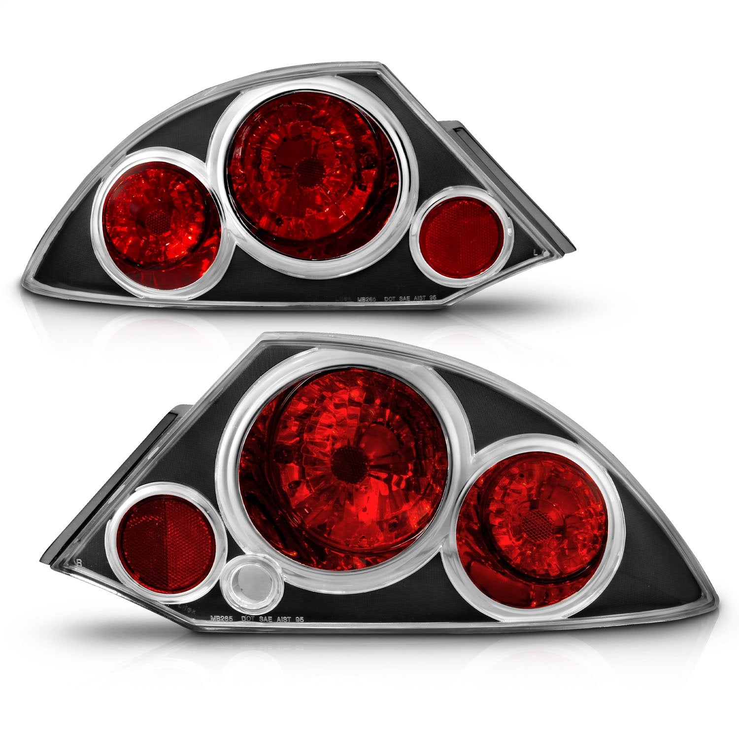 Anzo USA 221081 Tail Light Assembly Fits 00-05 Eclipse