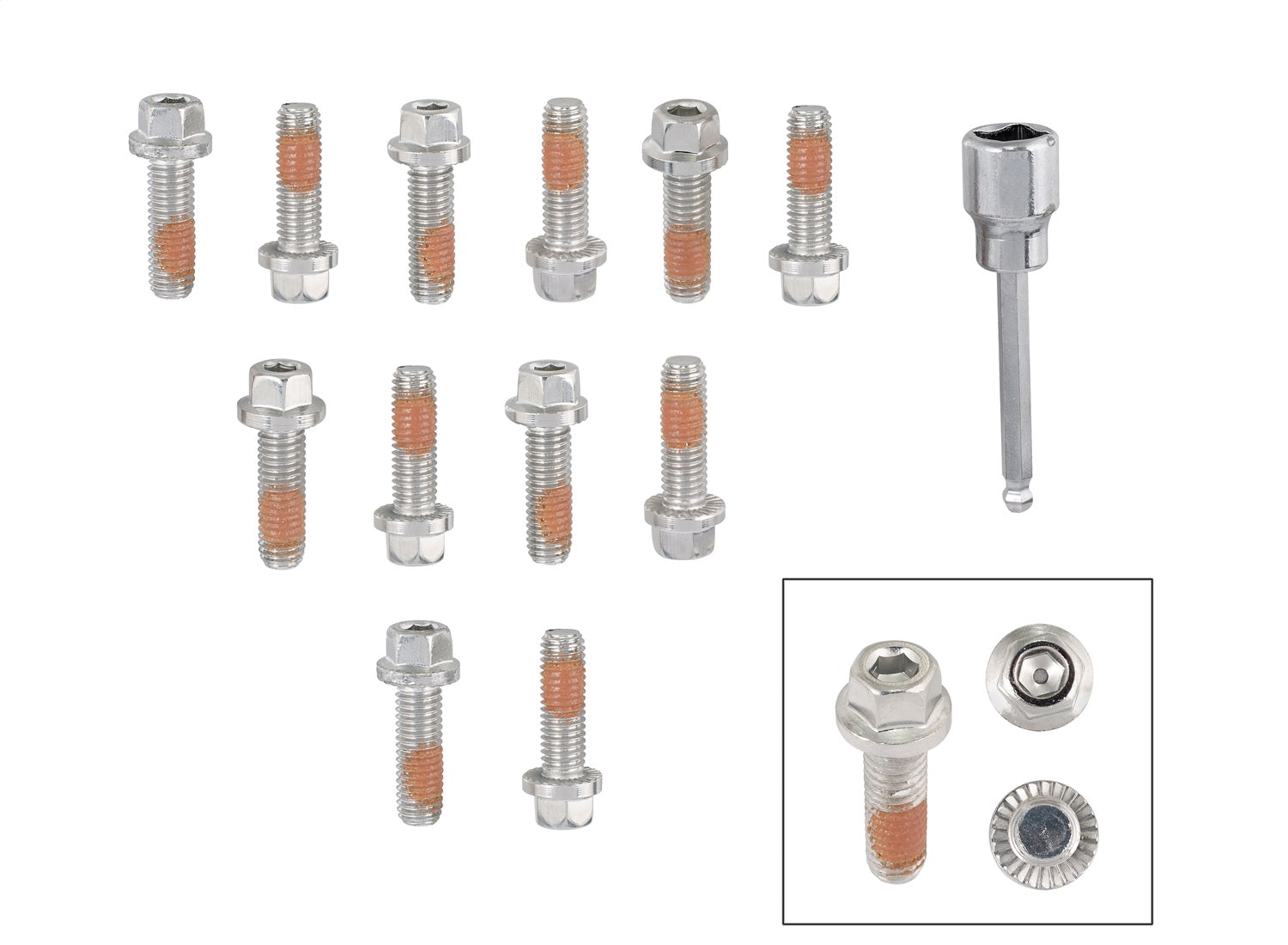 Mr Gasket 2235G HEADLOCK Locking Header Bolts