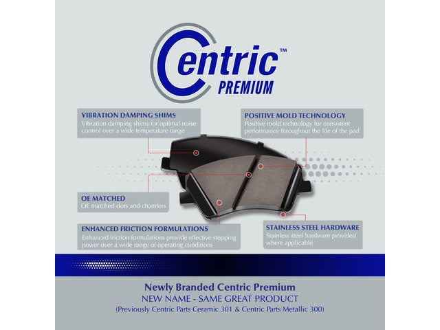 Centric Parts Disc Brake Pad Set  301.22150