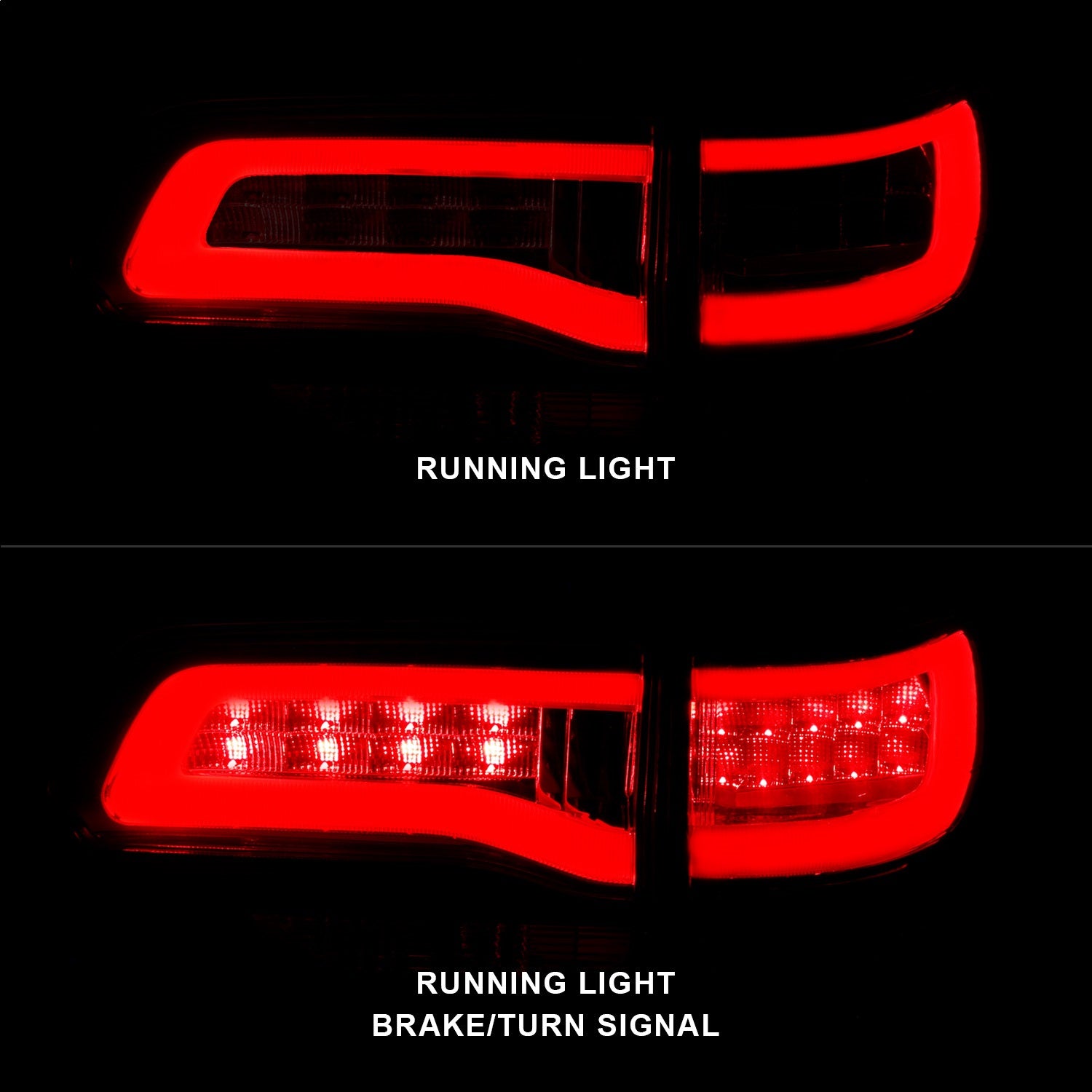 Anzo USA 311268 LED Tail Light Assembly Fits 14-21 Grand Cherokee (WK2)