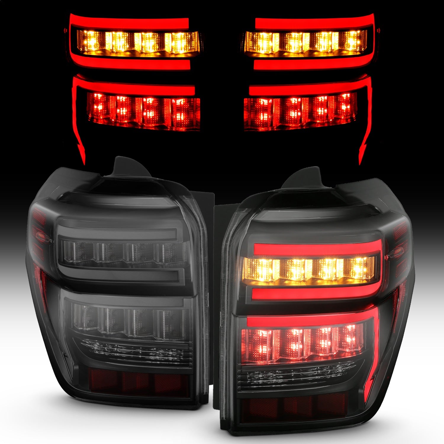 Anzo USA 311312 LED Tail Light Assembly Fits 14-23 4Runner
