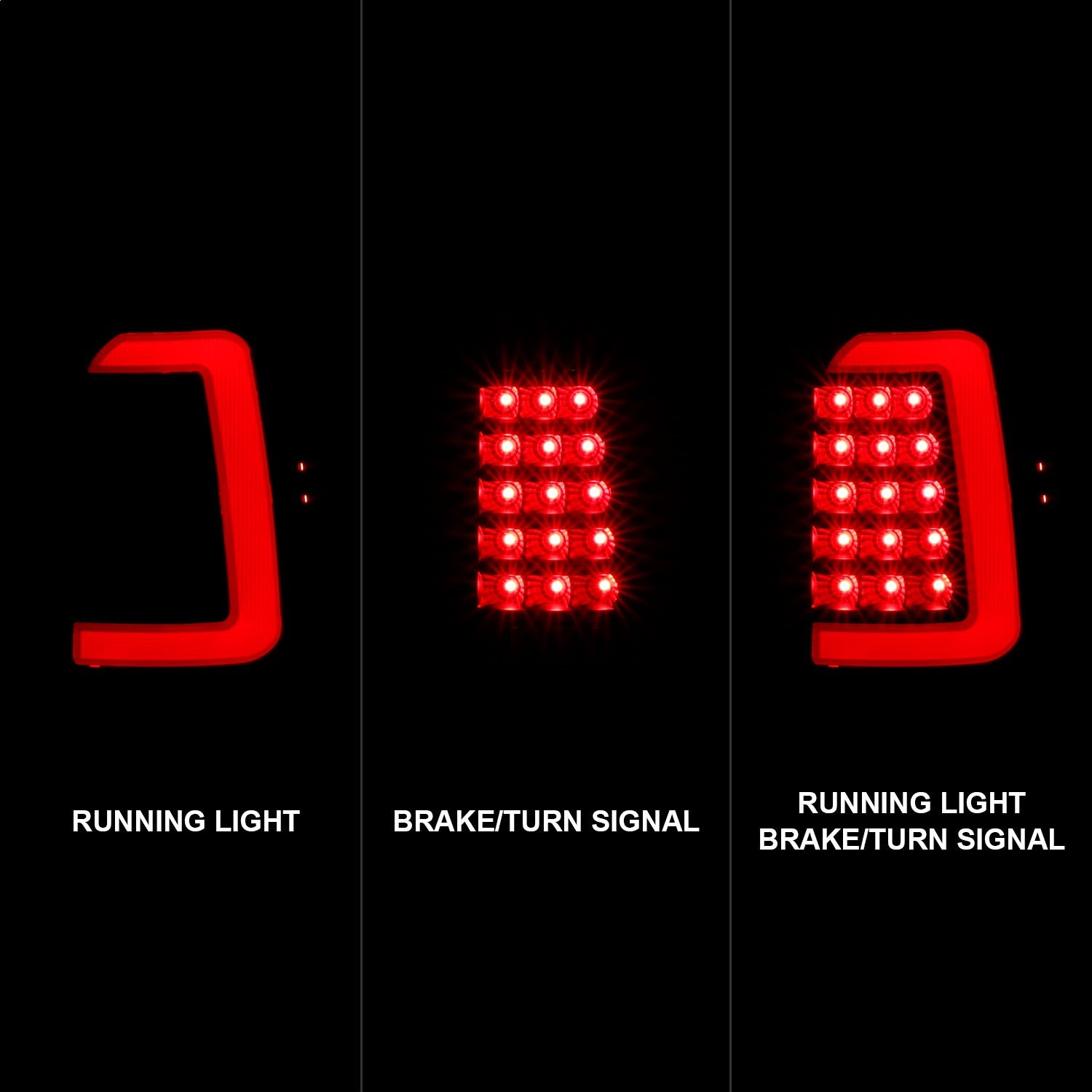 Anzo USA 311347 LED Tail Light Assembly Fits 97-04 Dakota