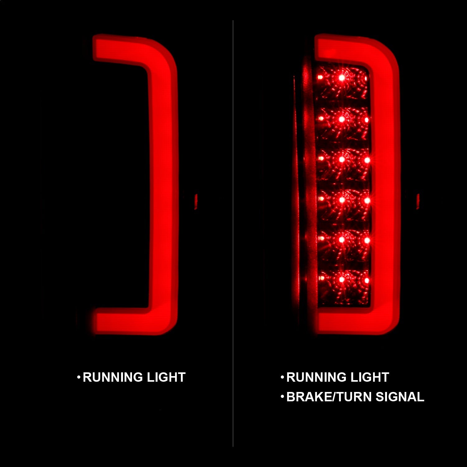 Anzo USA 311351 LED Tail Light Assembly Fits 89-96 Bronco F-150 F-250 F-350