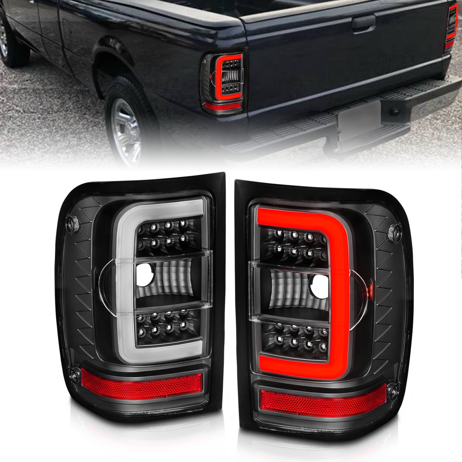 Anzo USA 311390 LED Tail Light Assembly Fits 01-11 Ranger