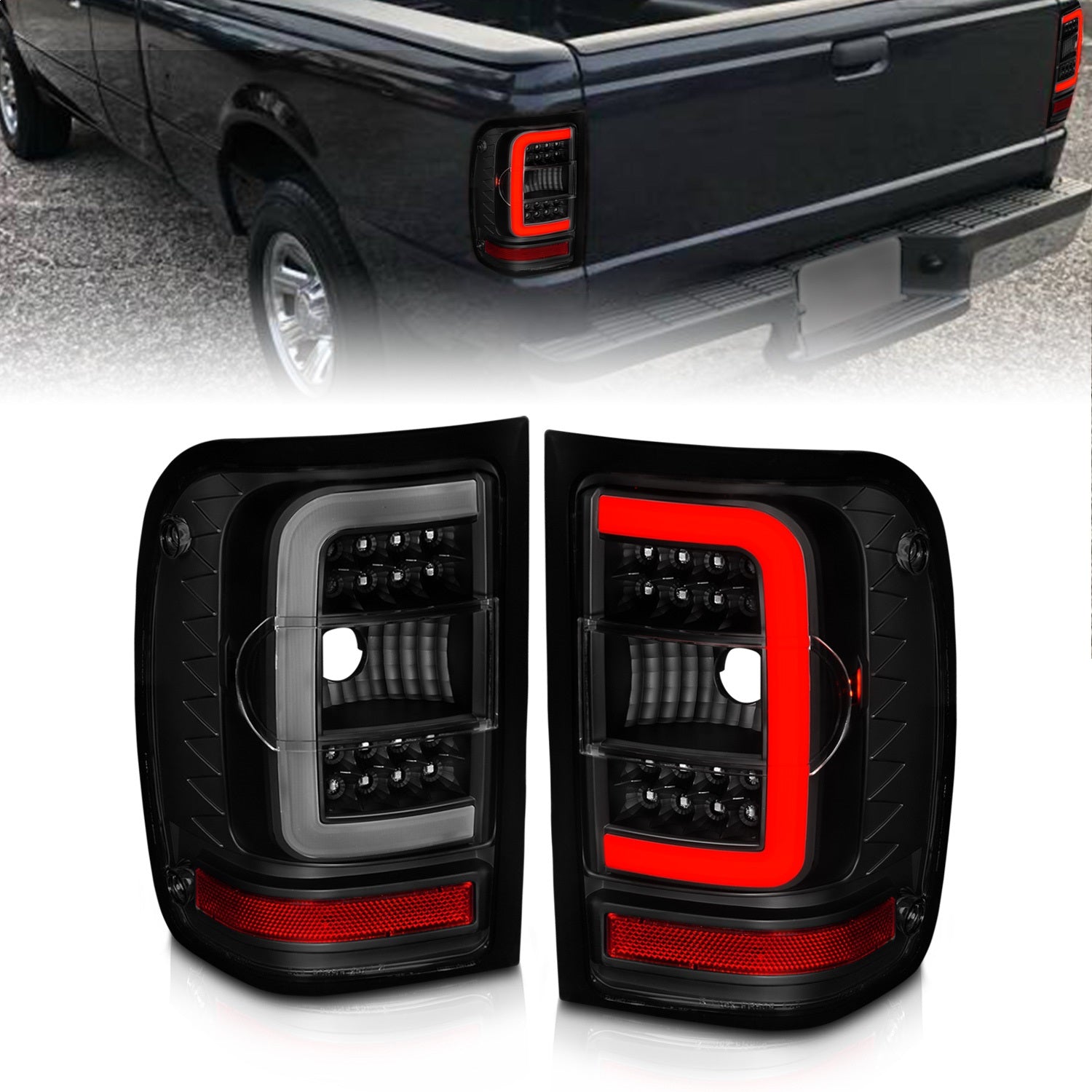 Anzo USA 311391 LED Tail Light Assembly Fits 01-11 Ranger