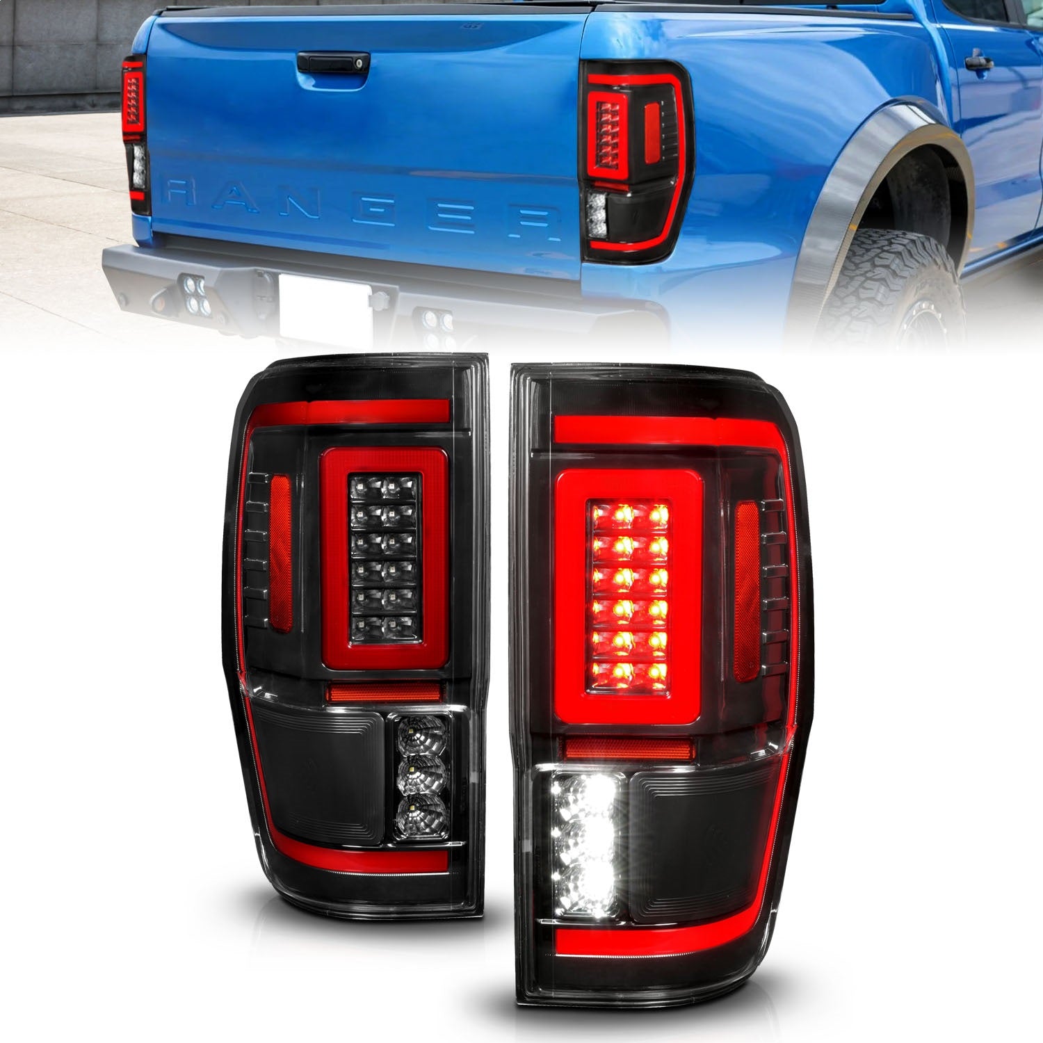 Anzo USA 311446 LED Tail Light Assembly Fits 19-23 Ranger