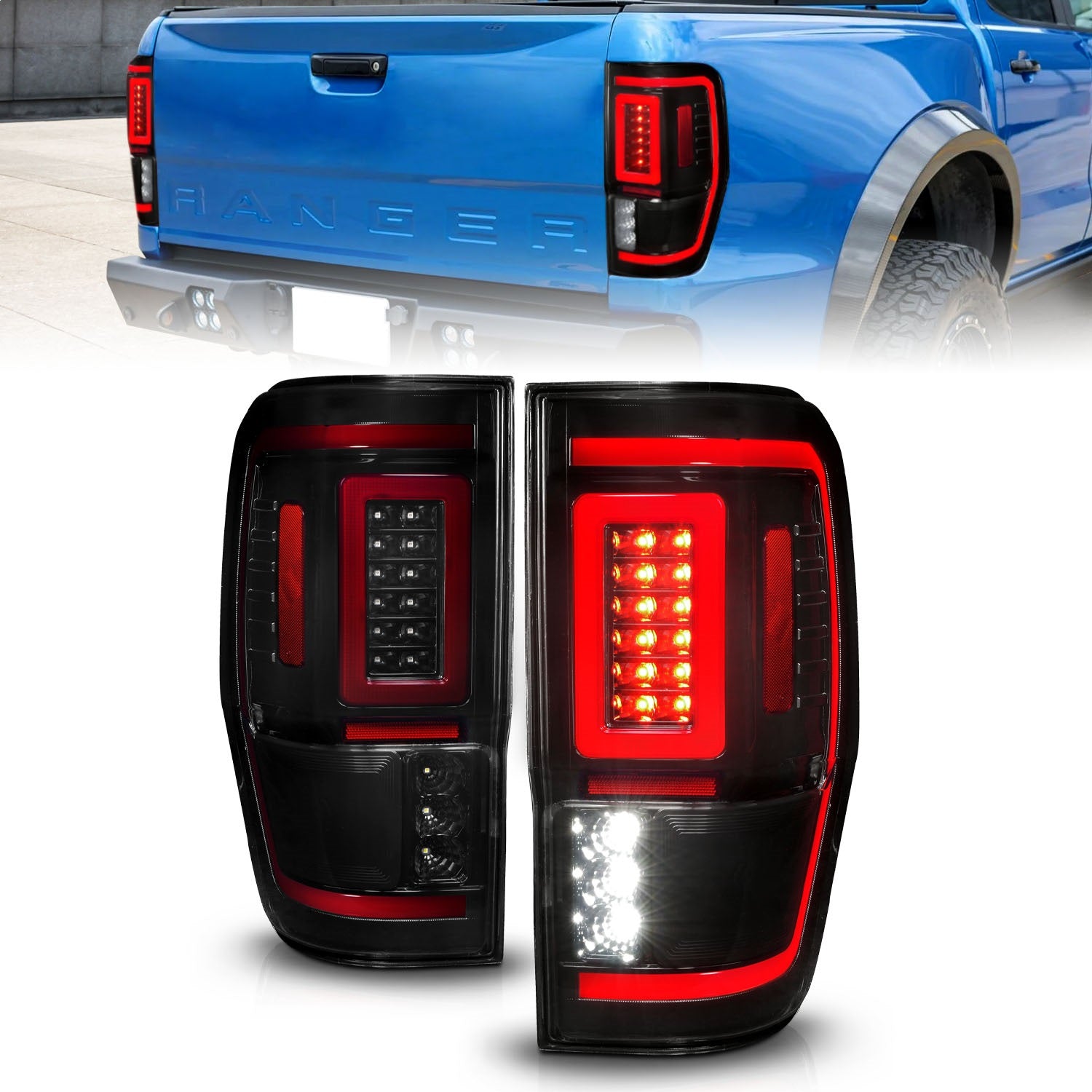 Anzo USA 311447 LED Tail Light Assembly Fits 19-23 Ranger