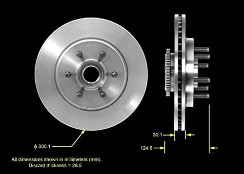 BENDIX PREMIUM DRUM AND ROTOR Disc Brake Rotor and Hub Assembly  PRT5519