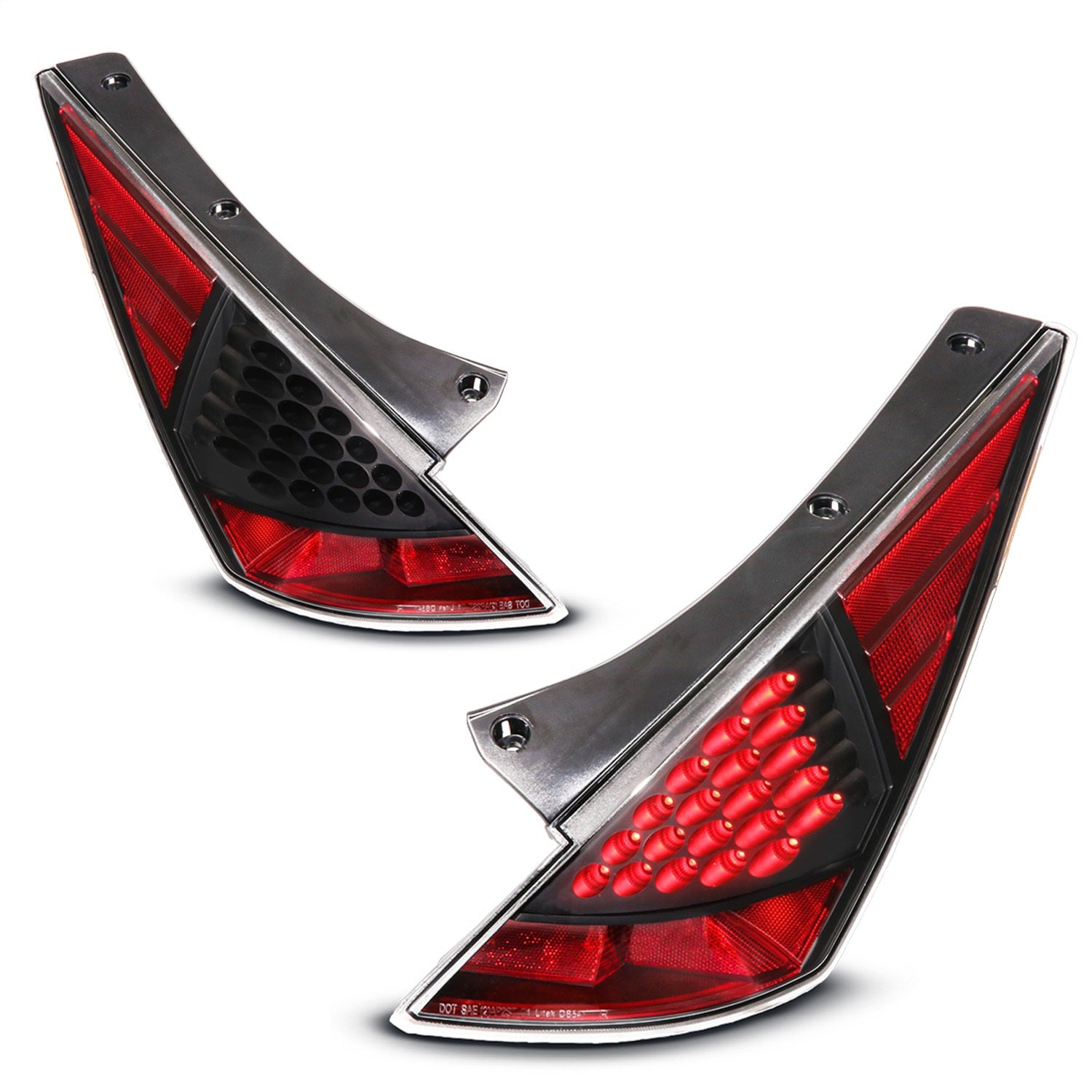 Anzo USA 321099 LED Tail Light Assembly Fits 03-07 350Z