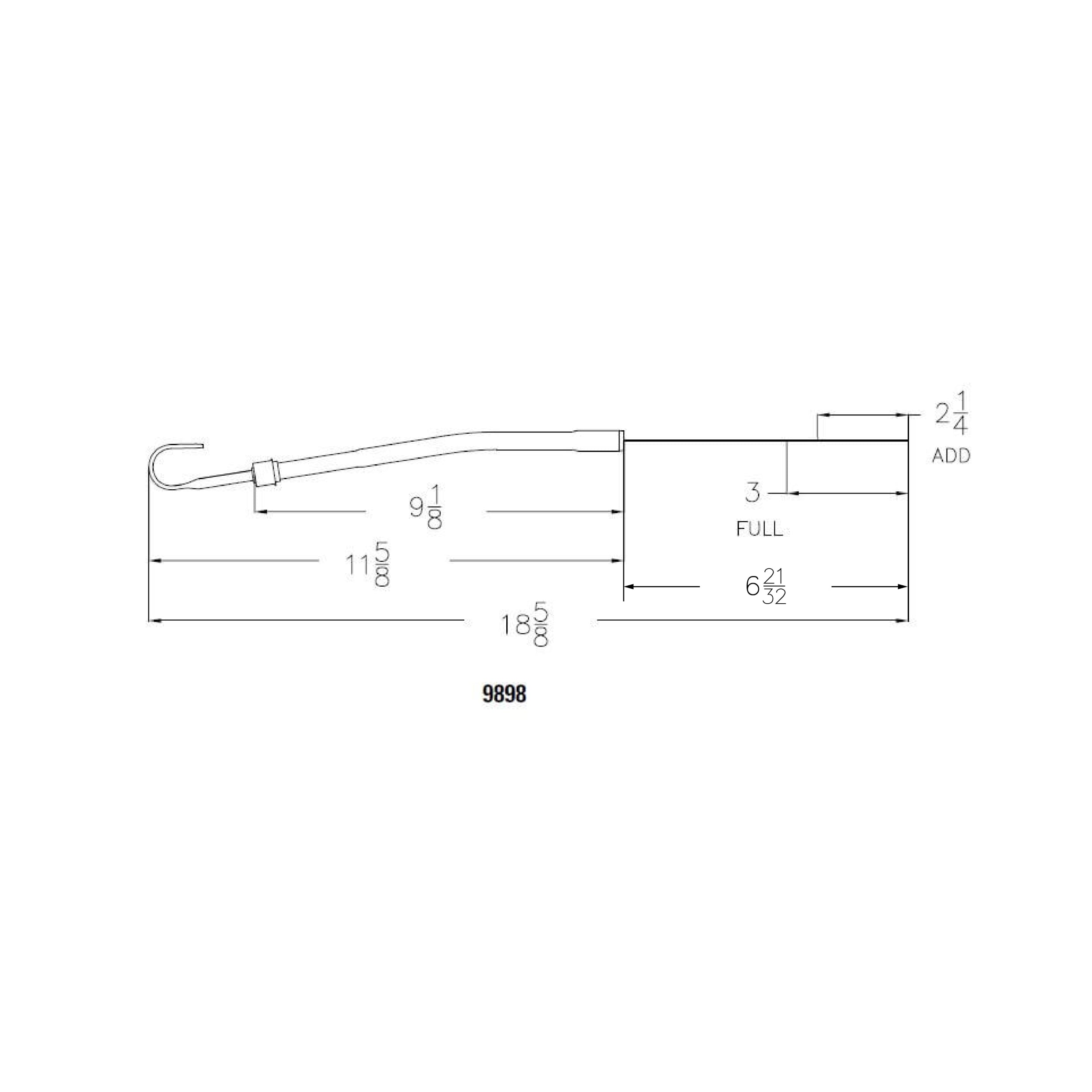 Mr Gasket 9898 Oil Dipstick And Tube