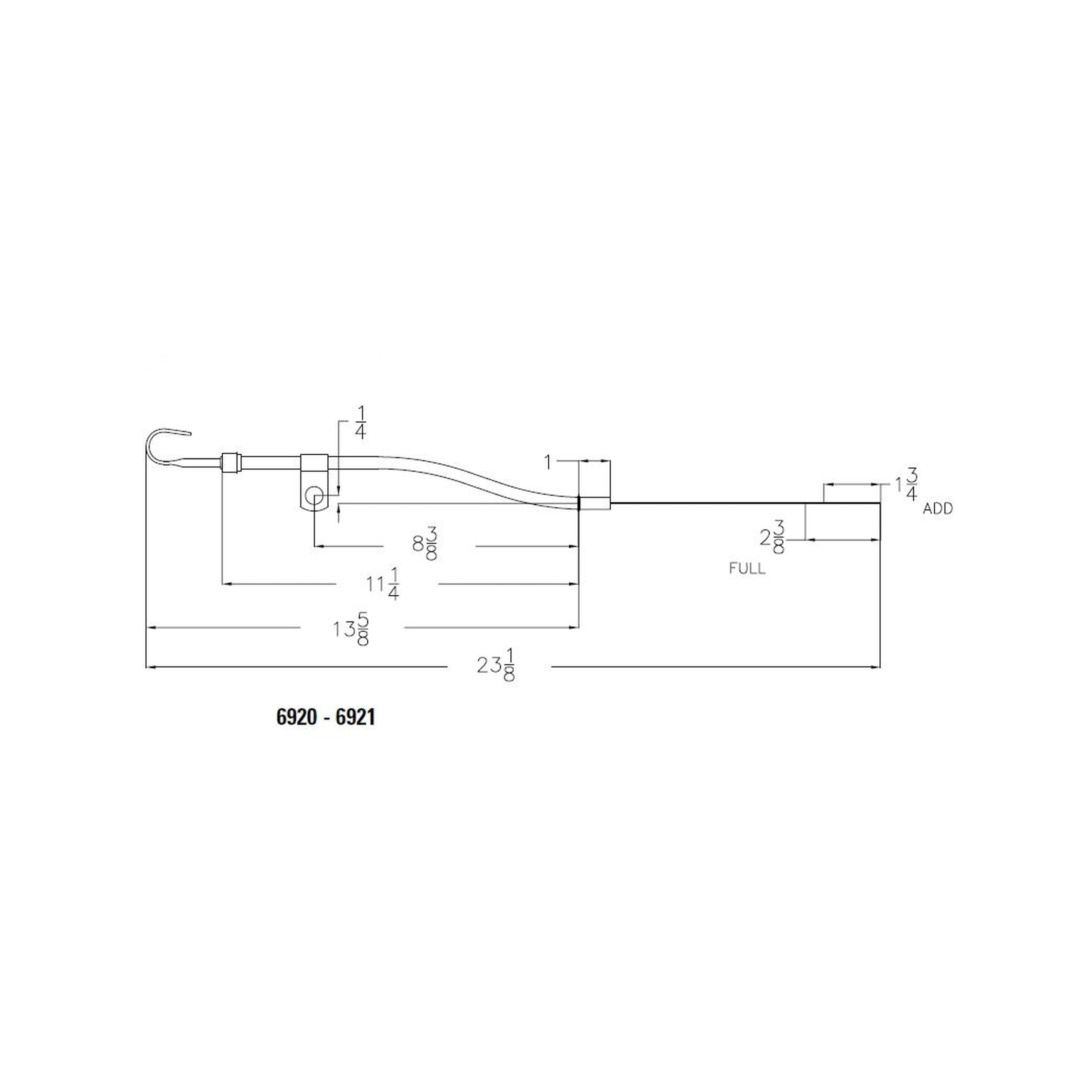 Mr Gasket 6921 Oil Dipstick And Tube