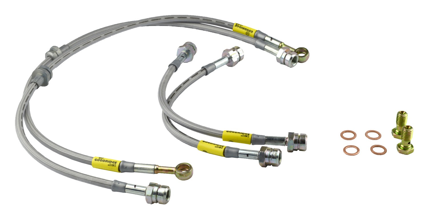 Goodridge USA 39079 G-STOP SS Braided Brake Line Kit Fits 05-11 Eos Golf Jetta