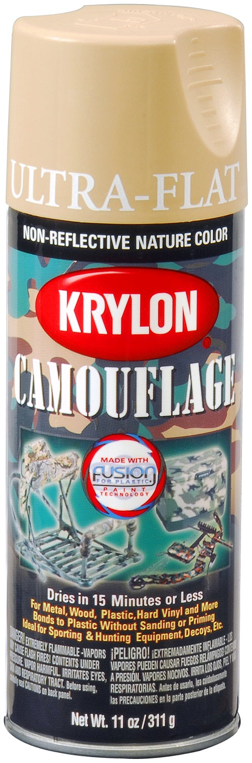 Krylon 4295 Krylon Camouflage Paint with Fusion for Plastic Technology